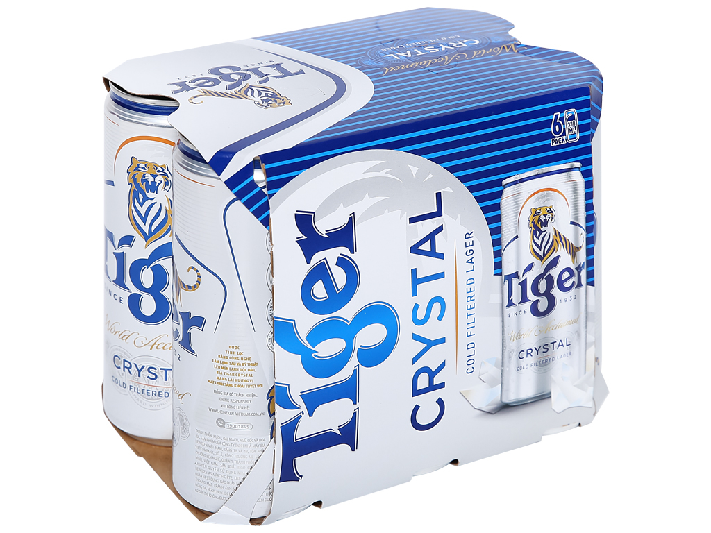 6 lon bia Tiger Crystal 330ml - P739990 | Sàn thương mại điện tử của khách  hàng Viettelpost