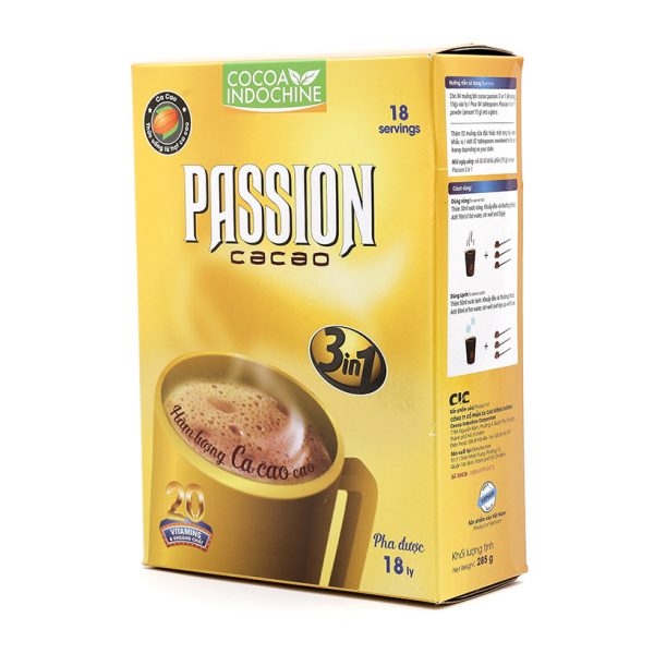 Bột Cacao sữa hoà tan Passion 3in1 (2 Hộp x 285g)