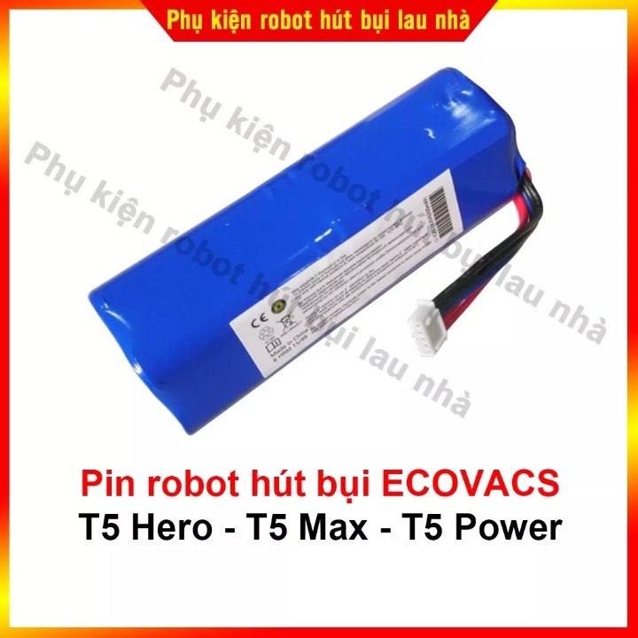 Pin robot hút bụi Ecovacs T5 Hero, T5 Max, T5 Power