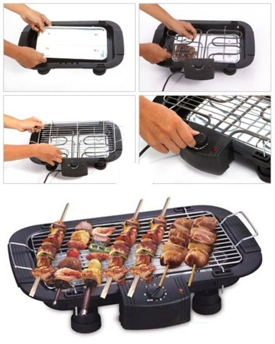 BẾP NƯỚNG KHÔNG KHÓI Electric Barbecue Grill 2000W