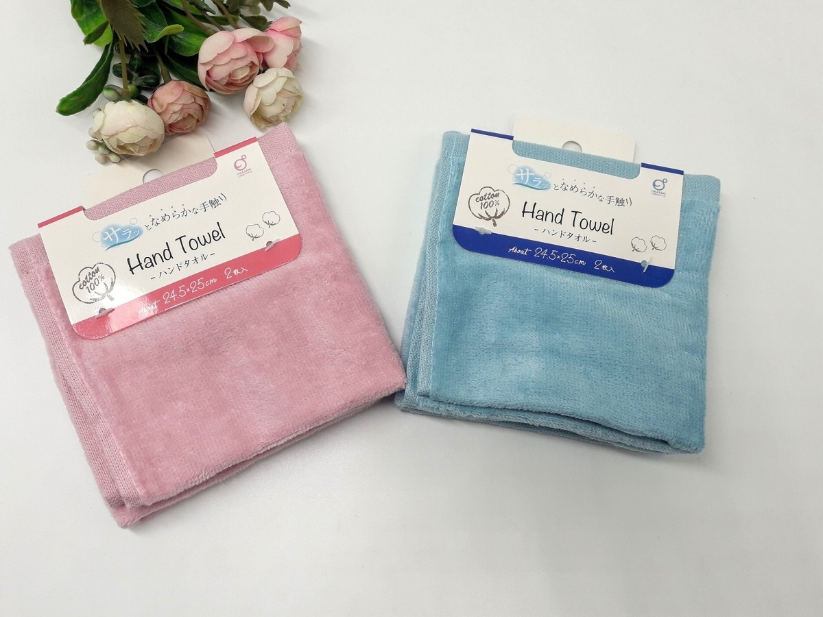 Set 2 khăn mặt mềm mịn cho bé 100% cotton - Hàng Nhập Khẩu Từ Nhật