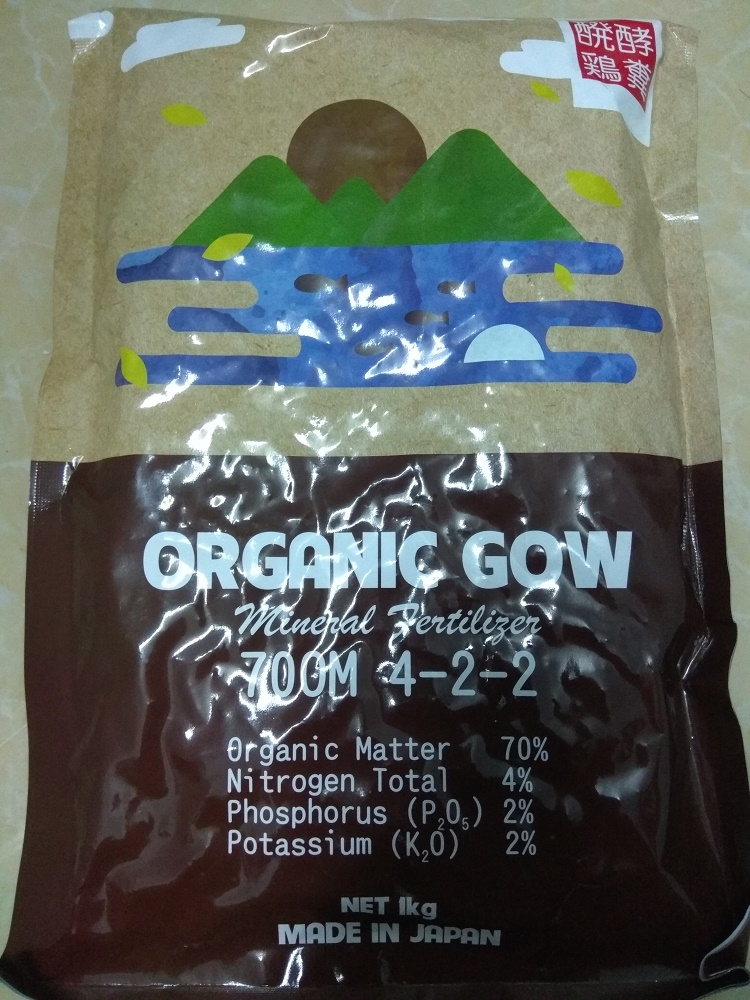 Phân bón hữu cơ ORGANIC GOW  4-2-2 - gói 1 kg
