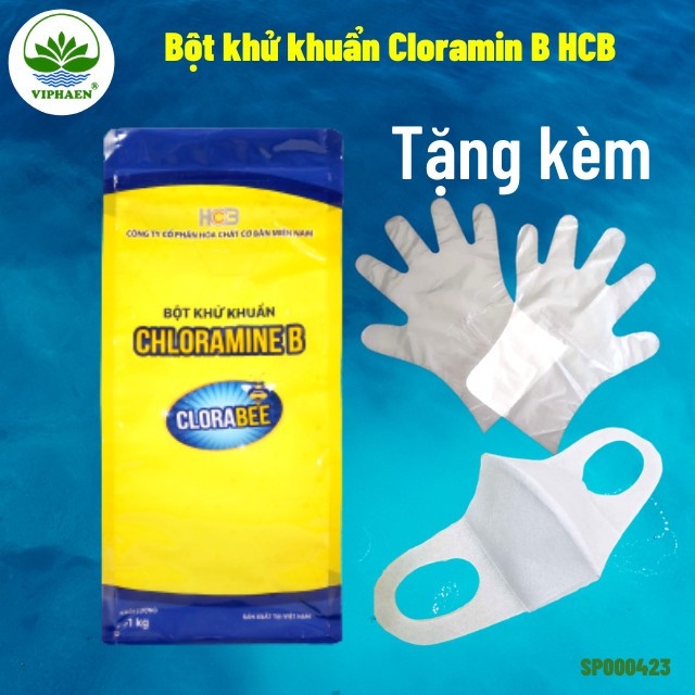 [Chứng nhận Bộ y tế] Cloramin B 25%, Bột khử khuẩn Chloramine B Clorabee Việt Nam, khử khuẩn đồ dùng, tiệt trùng nước (Túi 1 kg)