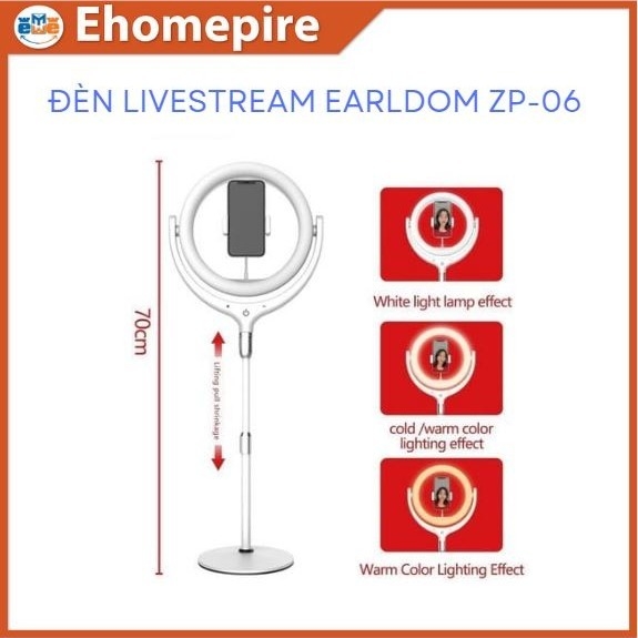 Đèn Livestream Earldom ZP-06 - NPP EHOMEPIRE