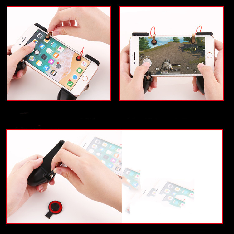 Tay Cầm Hỗ Trợ Chơi Game 3 Trong 1 HANDLEMV - Combo 3 món Gamepad, Joystick, Nút Hỗ Trợ Chơi Game Mobile Mã HANDLEMV