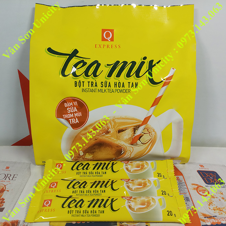 Trà sữa Tea mix Trần Quang bịch 480g (24 gói dài nhỏ * 20g) Instant Milk Tea Powder