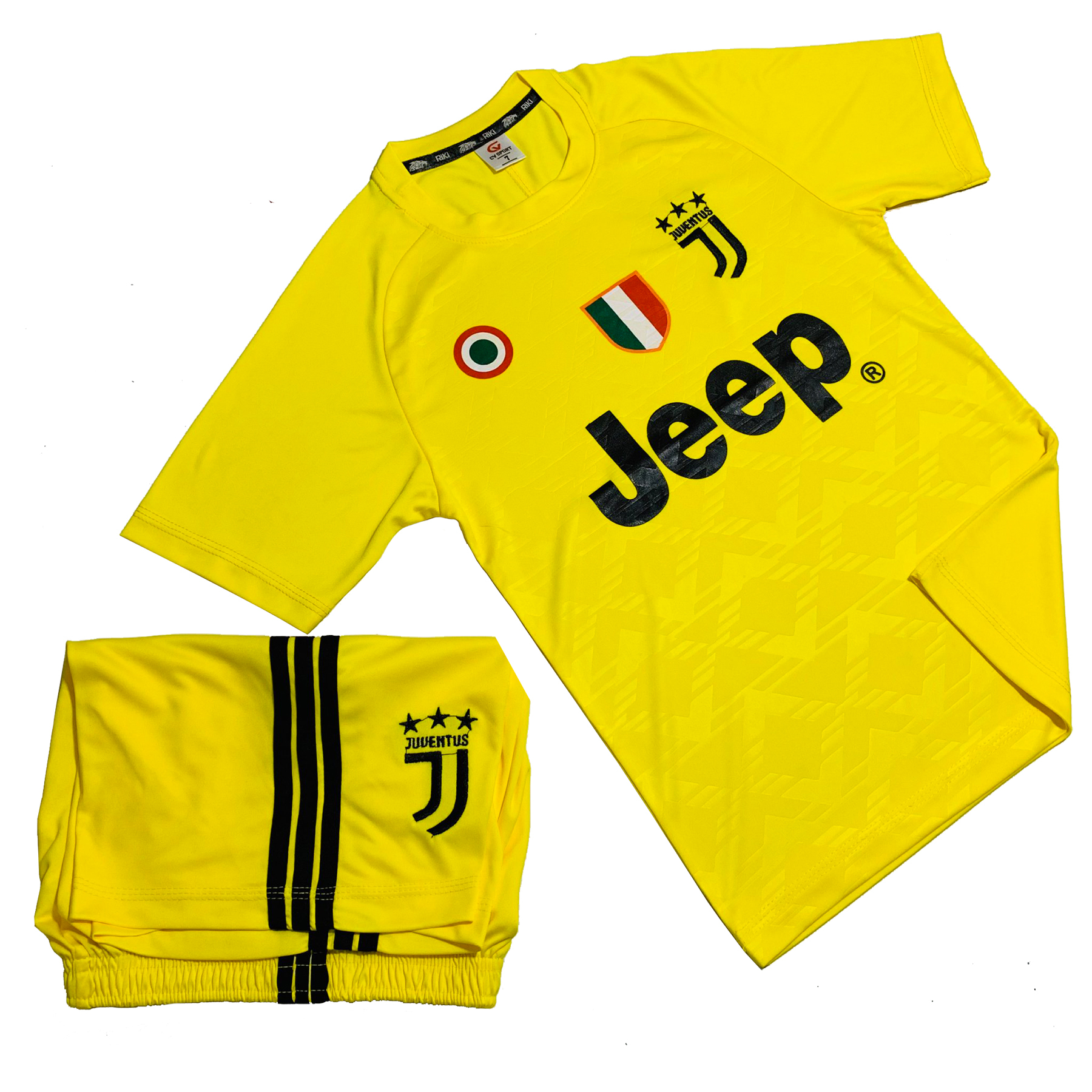 Bộ quần áo thể thao trẻ emcao cấp - Quần áo đá bóng Everest Juve-BaBy-Vàng