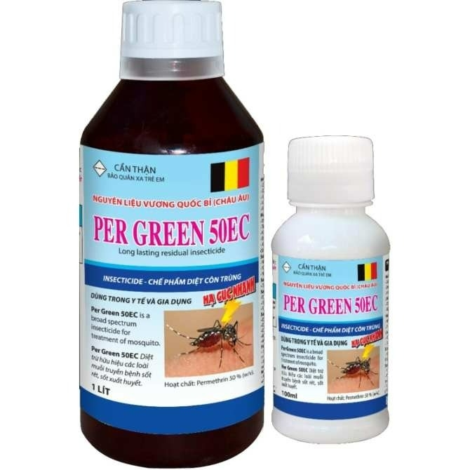 (Combo 3 chai) Thuốc diệt muỗi và côn trùng Per Green 50EC 50ml