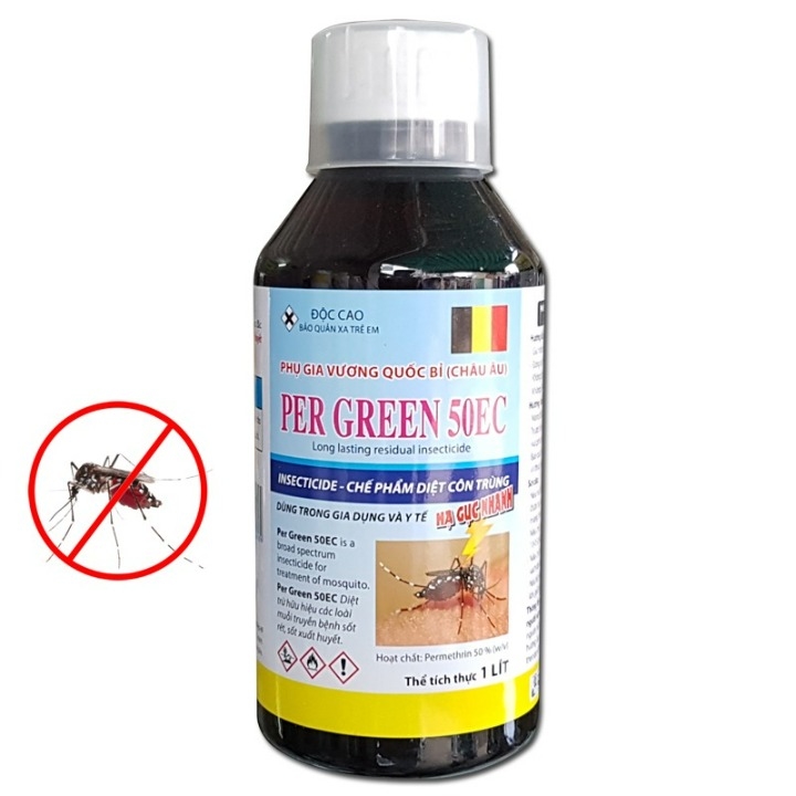 (Combo 3 chai) Thuốc diệt muỗi và côn trùng Per Green 50EC 50ml