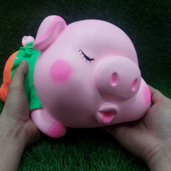 lợn đất tiết kiệm tiền cỡ lớn mẫu NẰM NGỦ SẤP cực ĐÁNG YÊU - ống heo tiết kiệm tiền làm quà tặng sinh nhật được trẻ em yêu thích – ý nghĩa giáo dục tuyệt vời
