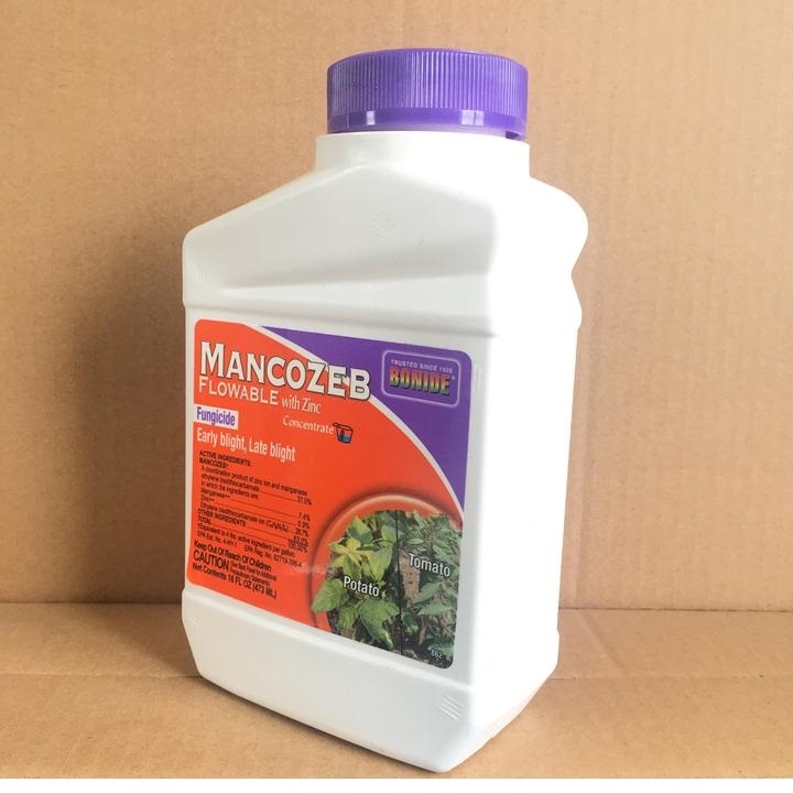 Chế phẩm Mancozeb Flowable With Zinc  can 473ml, nhập khẩu Mỹ chuyên  diệt nấm phổ rộng sử dụng cho hoa cây cảnh và rau quả.