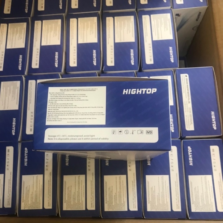 01 hộp 25 kit test kháng nguyên COVID-19 Hightop SARS-CoV-2