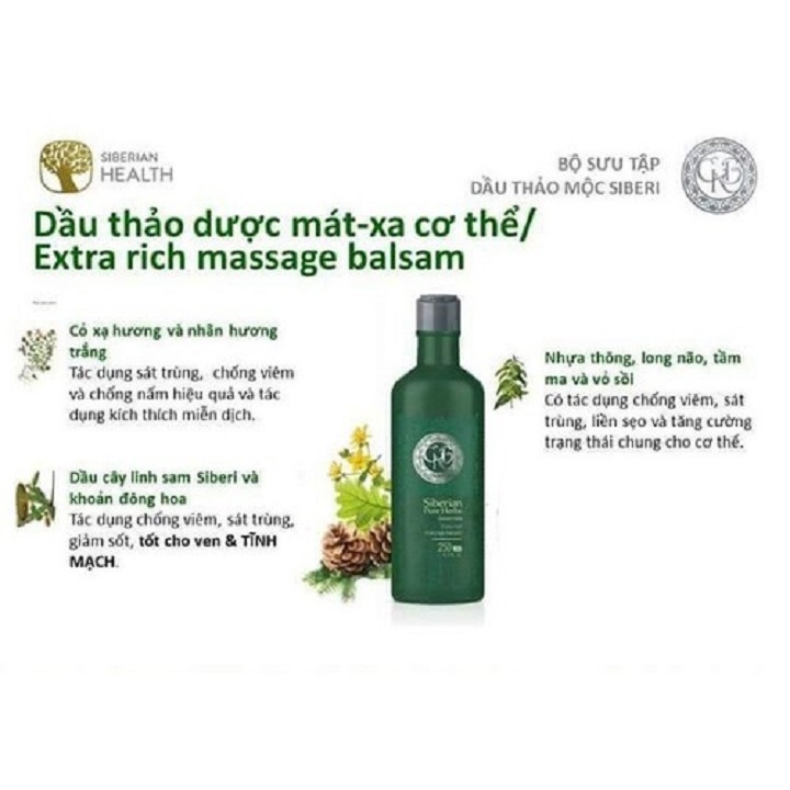 Dầu thơm mát-xa cơ thể 401806 Extra rich massage Balsam