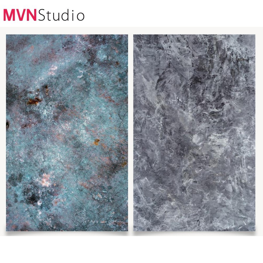 MVN Studio - Phông vân đá xám 2 mặt - phông nền 3D chụp ảnh sản phẩm size 57x87cm
