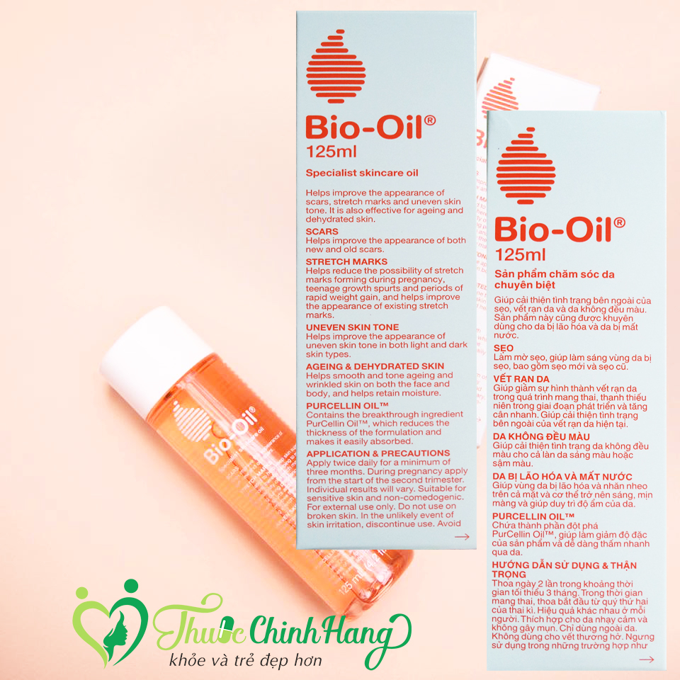 Tinh dầu Bio Oil 125ml phòng rạn da khi mang thai, trị rạn da sau sinh