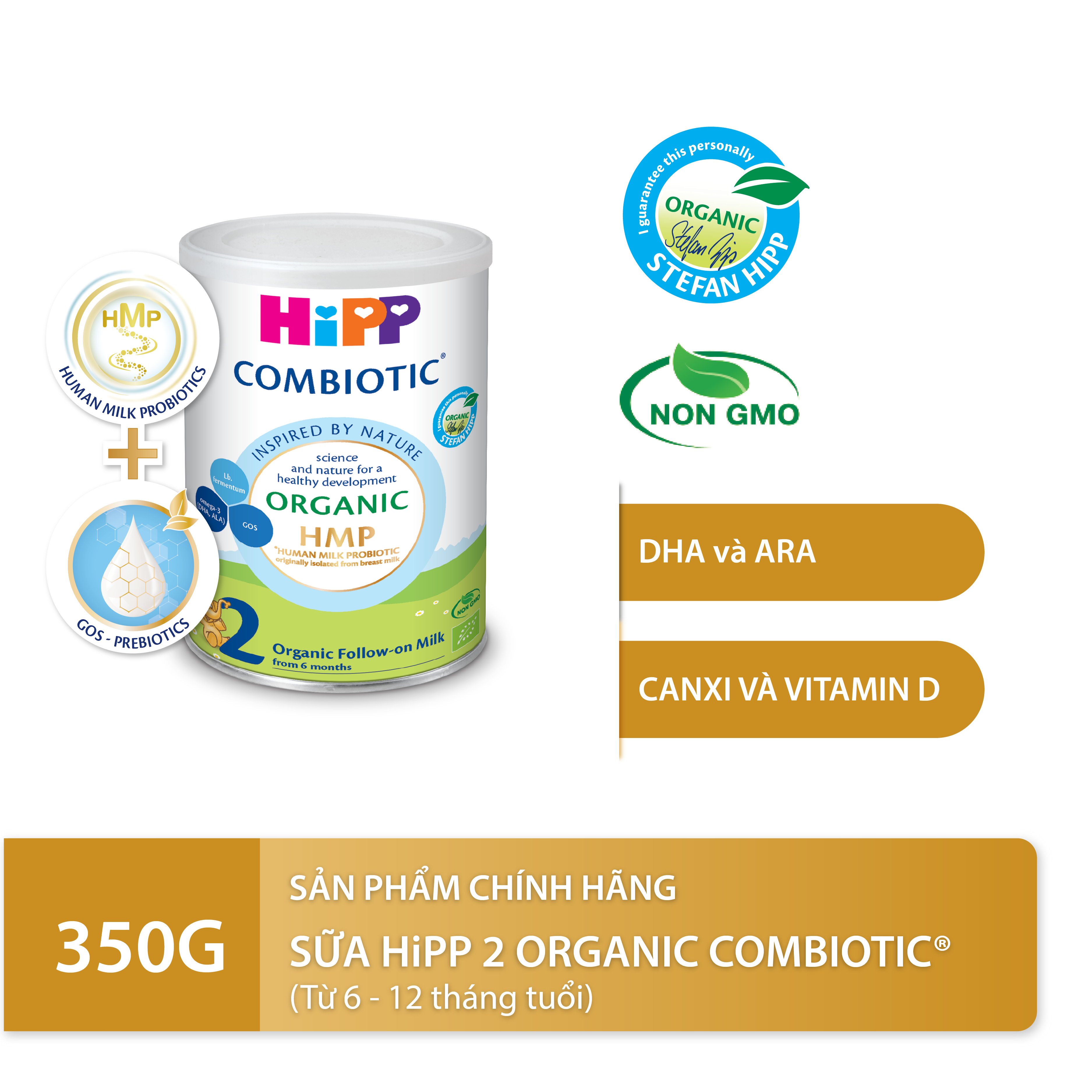Sữa bột công thức HiPP 2 Organic Combiotic 350g