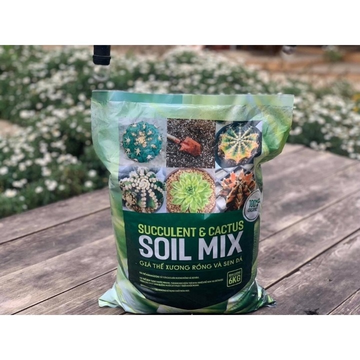 Soil Mix Đất Trồng Sen Đá Xương Rồng - 6kg