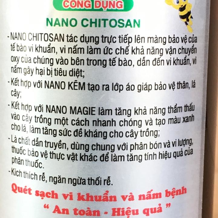 Chế phẩm Nano cao cấp Chitosan , áo giáp thần kỳ, trị nấm bệnh cho Phong Lan chai 100ml