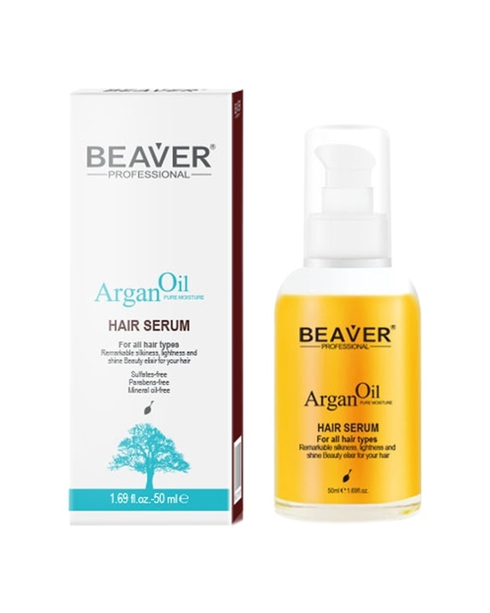 Dưỡng bóng tinh chất Argan - Argan oil hair Serum Beaver 50ml
