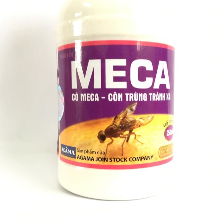Chế phẩm Meca xua đuổi và diệt ruồi vàng, côn trùng. Có Meca côn trùng tránh xa, Chai 250ml.
