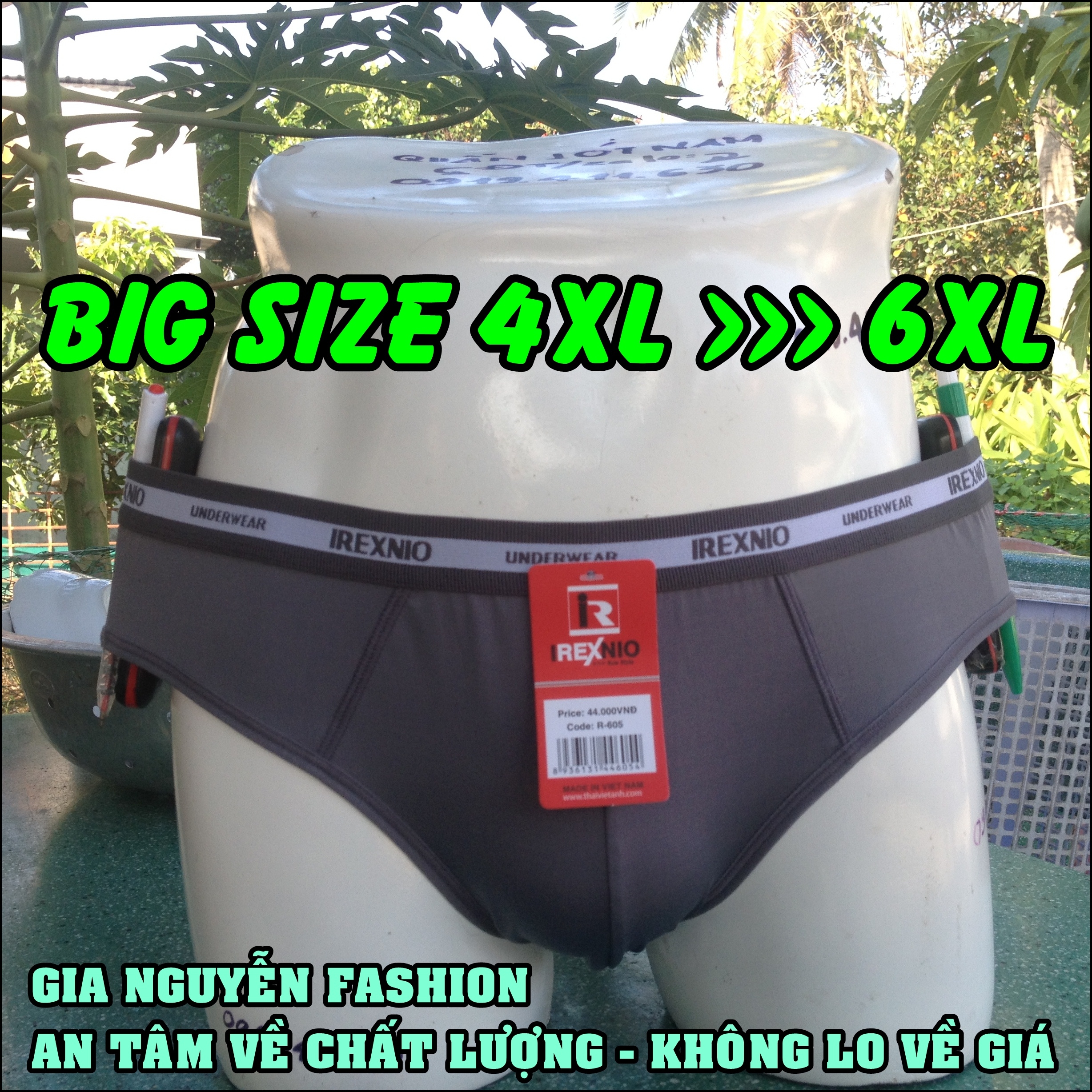 [size 4XL] Combo 5 Quần lót nam Big Size - Dành riêng cho người mập 85kg trở lên