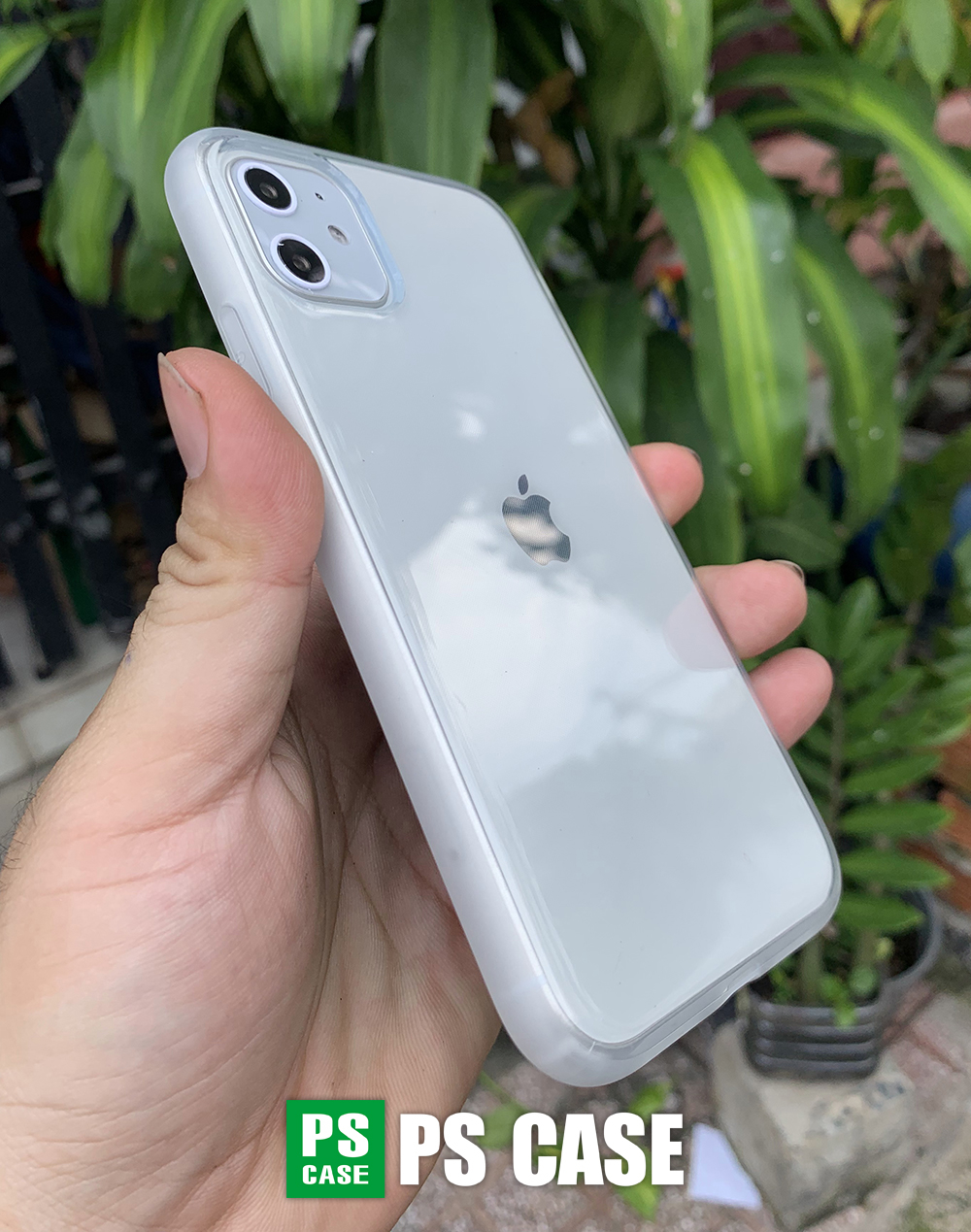 Ốp lưng dẻo chống sốc cao cấp dành cho iPhone 11 - Màu trắng mờ - PS Case Phân Phối