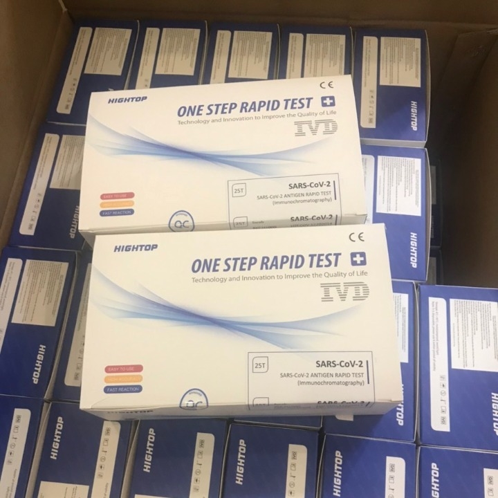 01 hộp 25 kit test kháng nguyên COVID-19 Hightop SARS-CoV-2