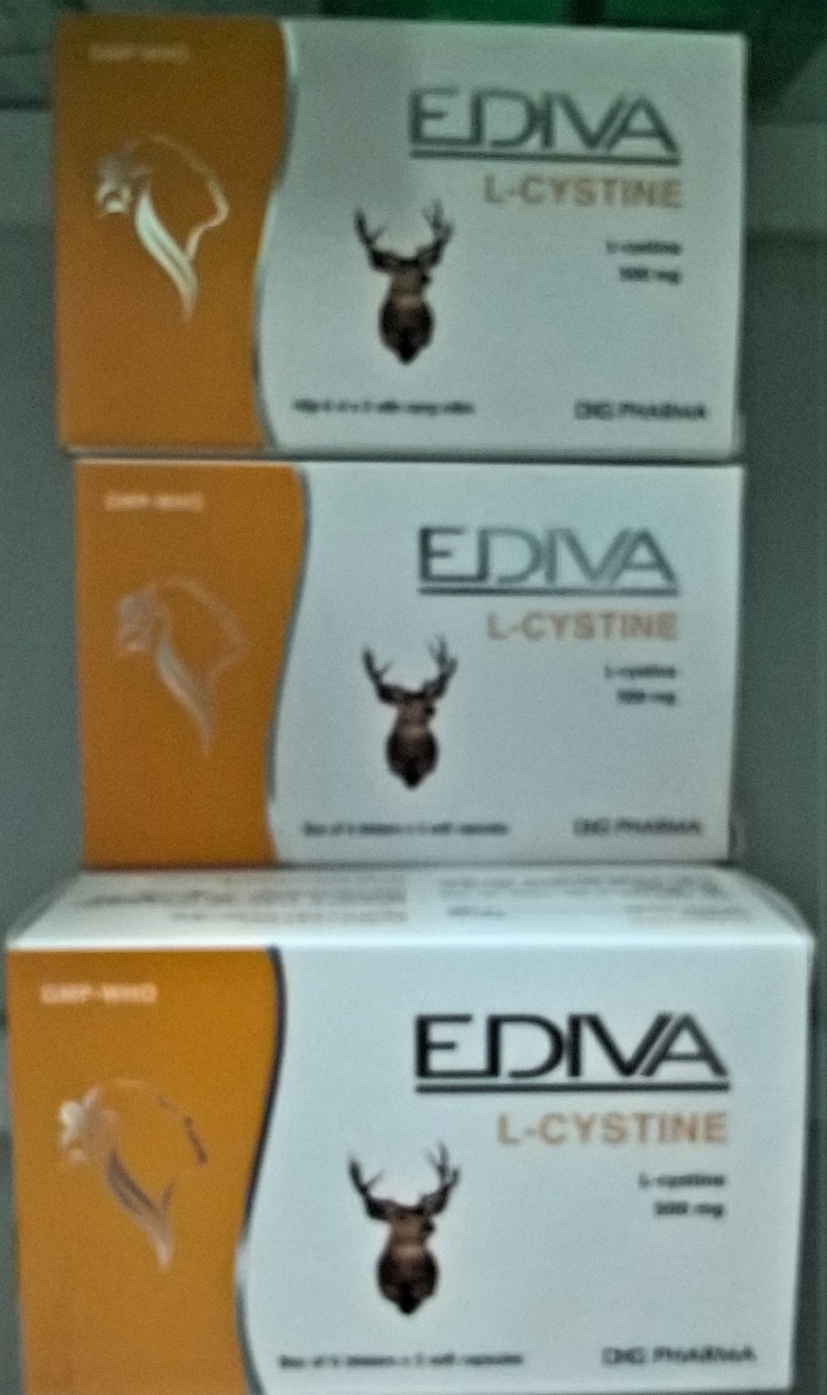 Viên dưỡng tóc Ediva  L-cystine