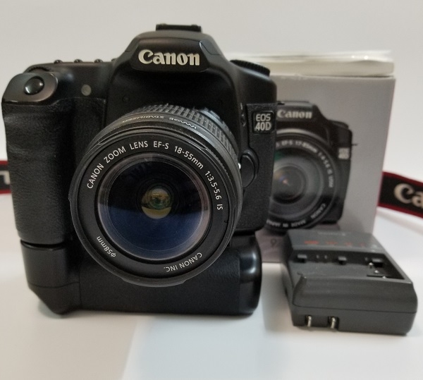 Canon 40d + Canon 18-55 fullbox
