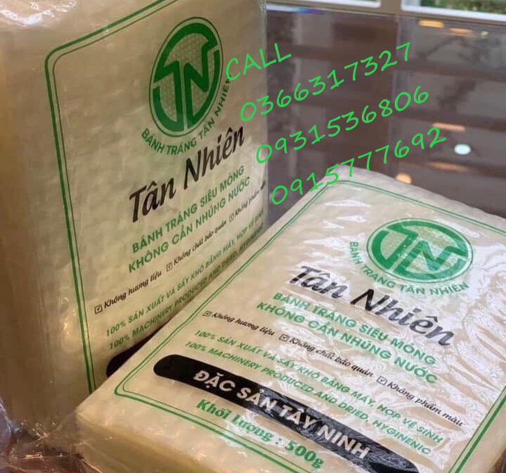 Đặc sản Tây Ninh – Bánh tráng siêu mỏng - Bánh tráng Tân Nhiên - 1KG