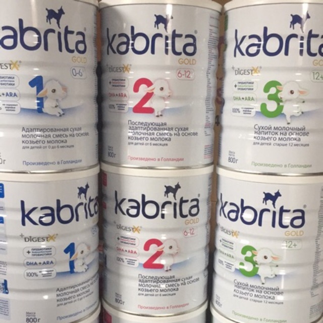 Sữa dê Kabrita 800g - số 1,2,3