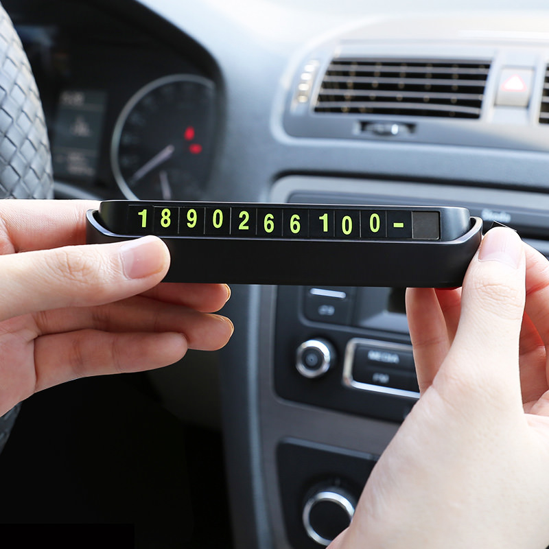 Bảng ghi số điện thoại để taplo ô tô khi đỗ xe kiêm giá đỡ điện thoại