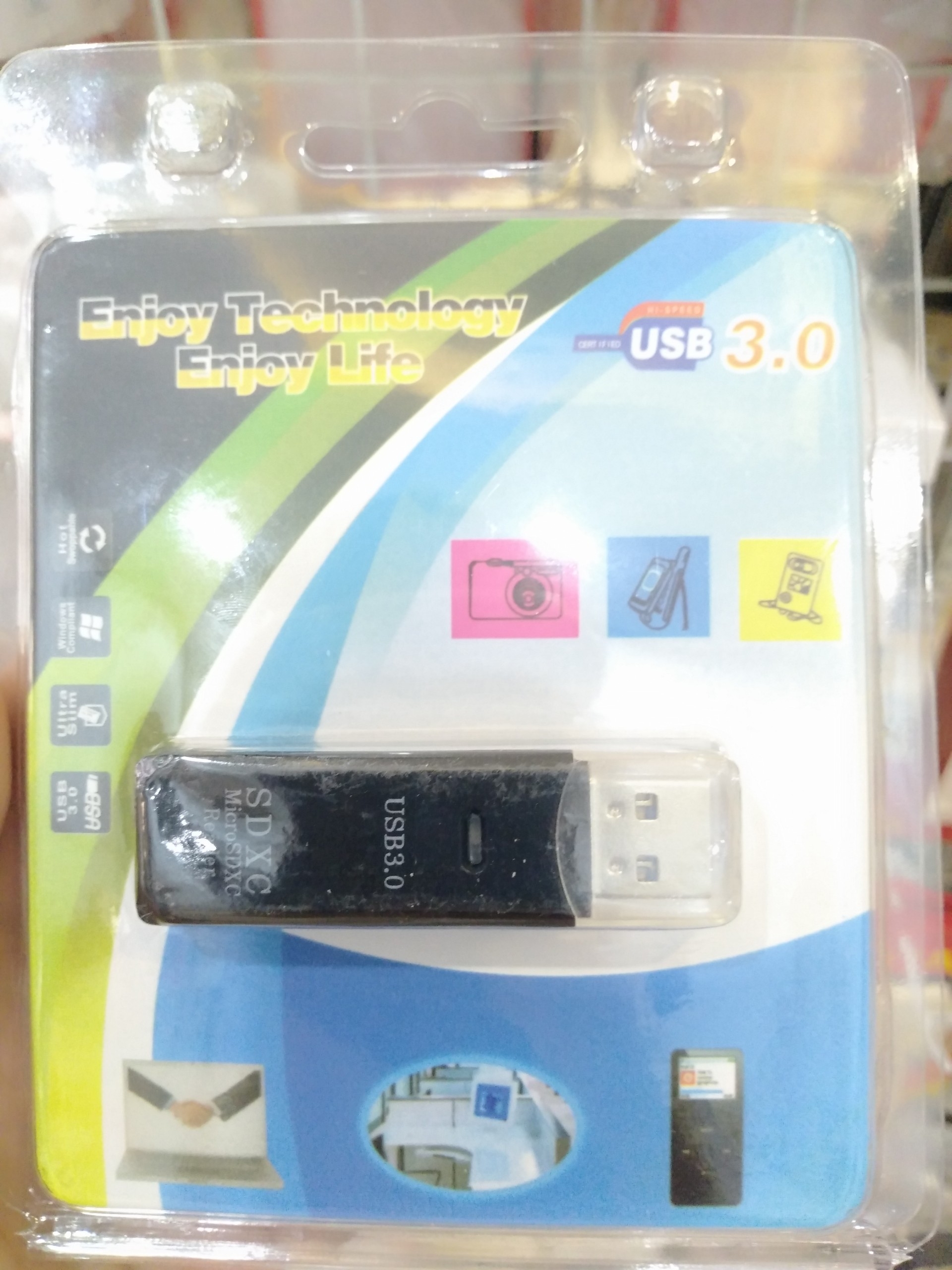 Đầu đọc thẻ nhớ USB 3.0 đọc thẻ SD, MicroSD tốc độ cao có báo đèn Led