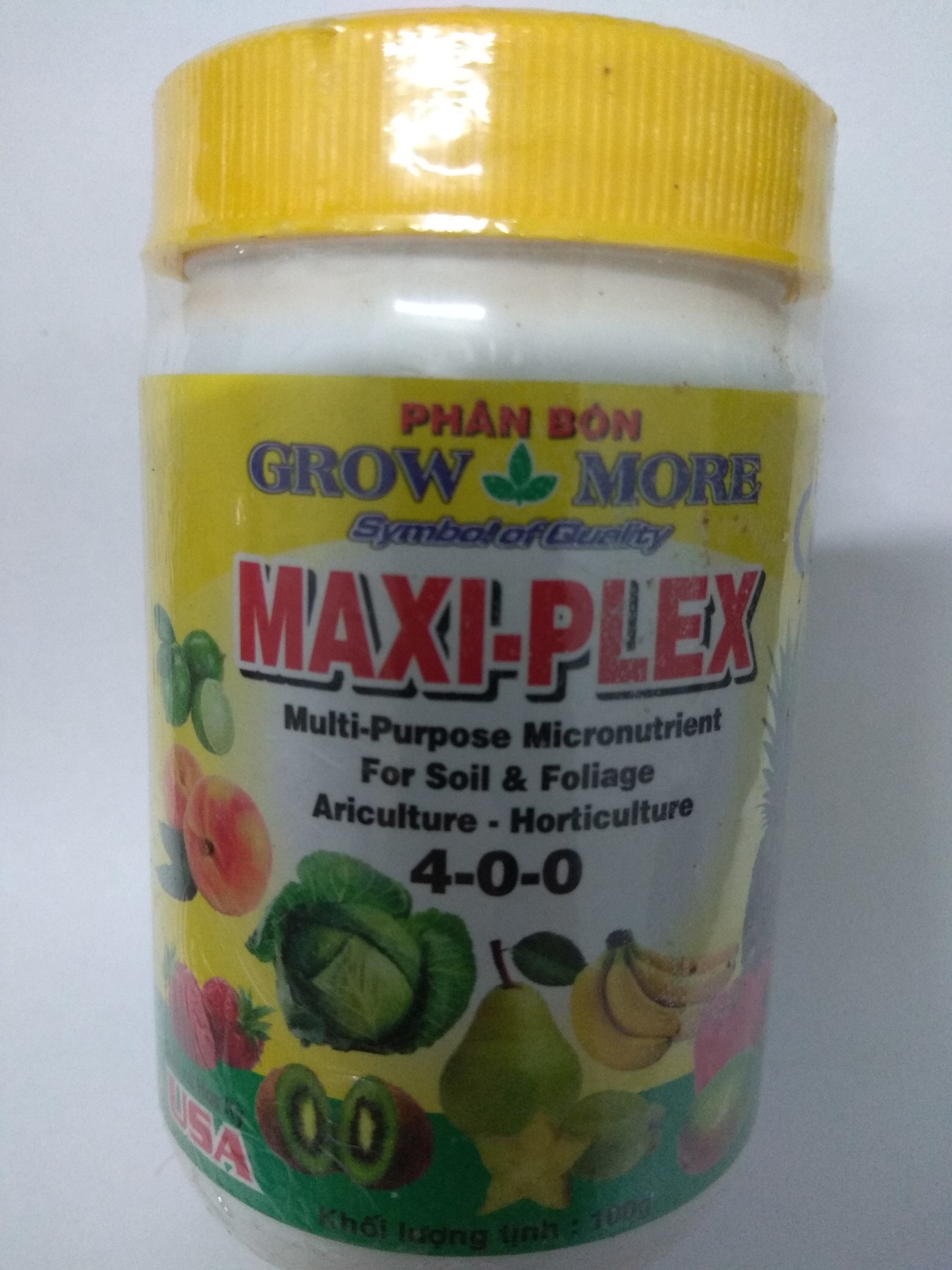 Phân bón lá Grow more Maxi-Plex 4-0-0  - 100 gram
