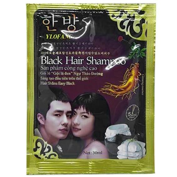 Dầu gội nhuộm tóc black hair shampoo Hàn Quốc 30ml