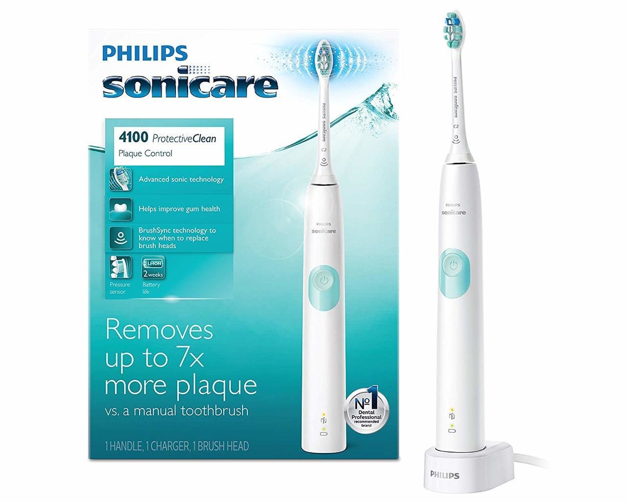 Bàn chải đánh răng điện Philips Sonicare ProtectiveClean 4100 Plaque Control with Pressure Sensor - P297616 | Sàn thương mại điện tử của khách hàng Viettelpost