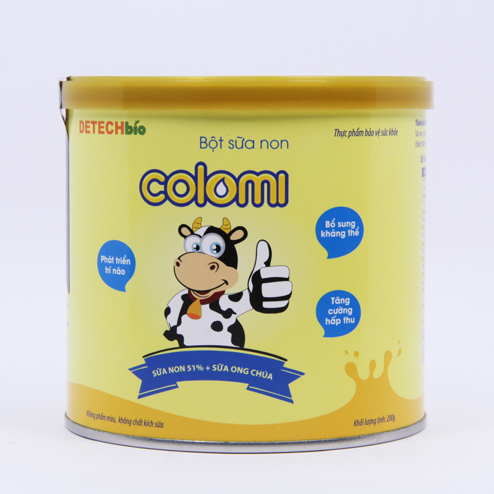 Bột sữa non Colomi 51% sữa non được nhập khẩu từ Mỹ cho bé hộp 200gr