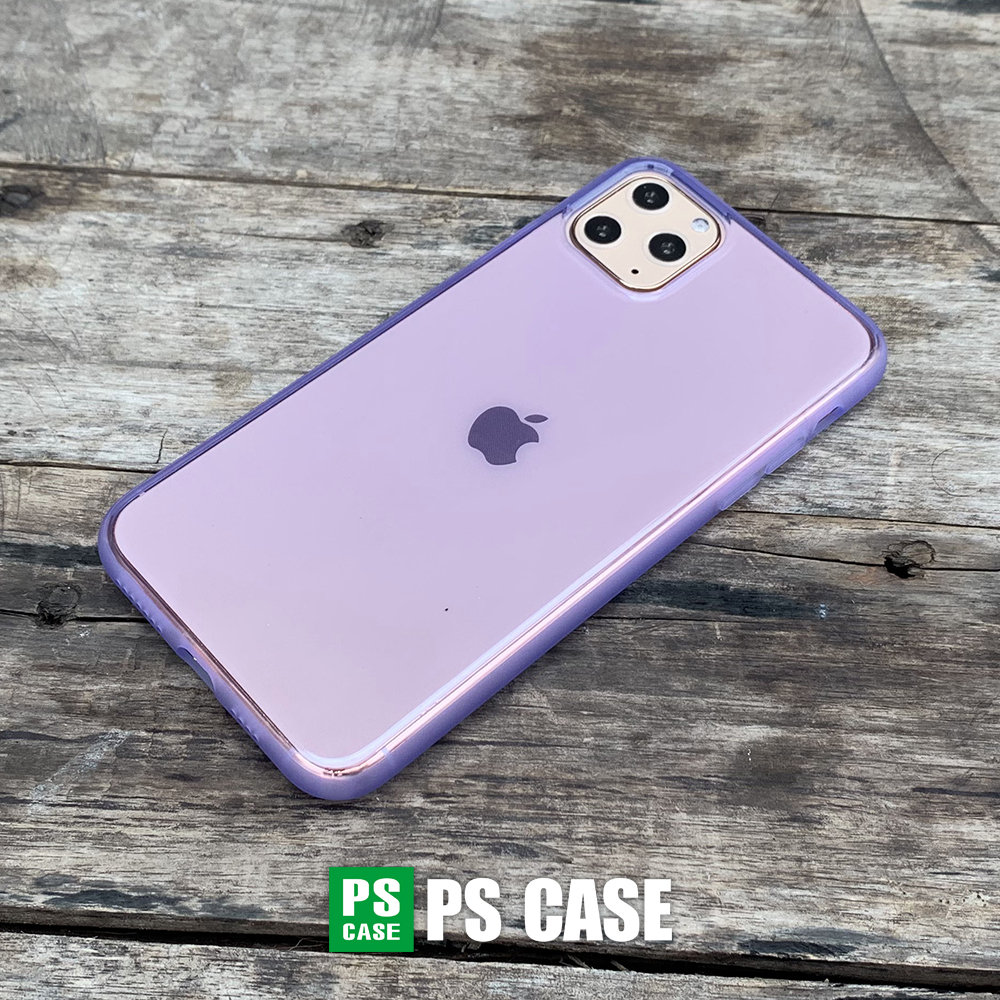 Ốp lưng dẻo chống sốc cao cấp dành cho iPhone 11 Pro Max - Màu tím mờ - PS Case Phân Phối