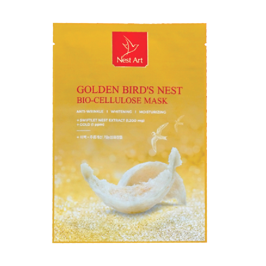 Hộp 5 Mặt Nạ Yến Vàng Nest Art Bio Cellulose Mask 25ml/miếng