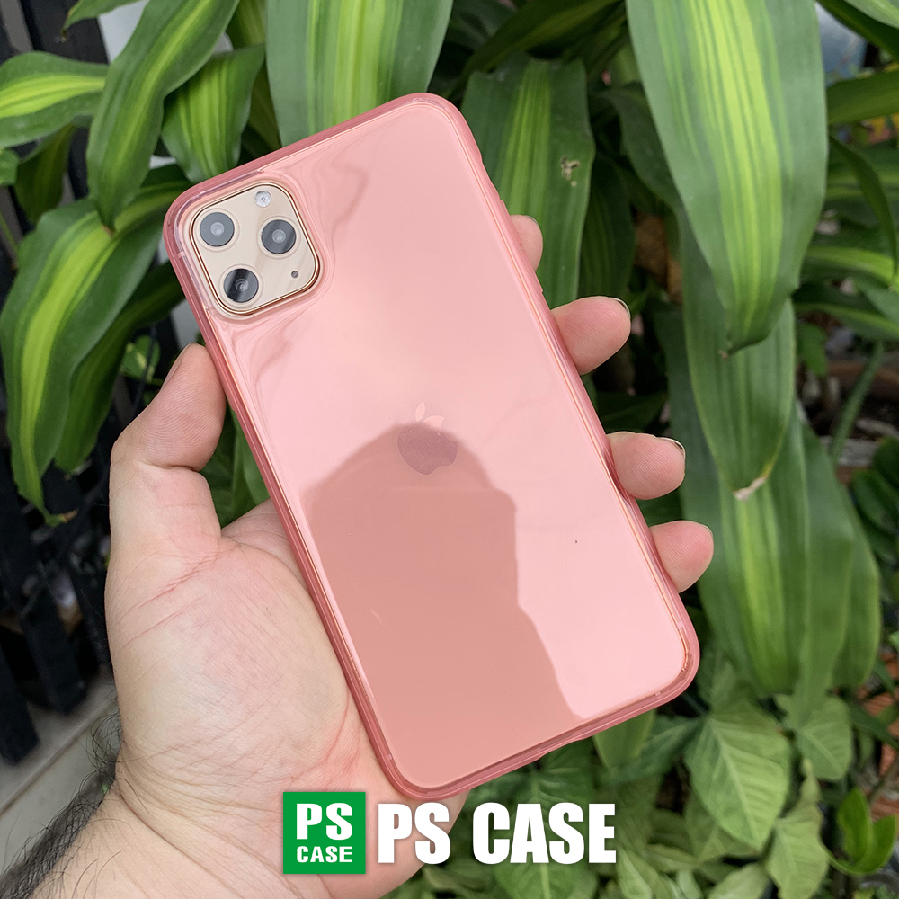 Ốp lưng dẻo chống sốc cao cấp dành cho iPhone 11 Pro Max - Màu hồng mờ - PS Case Phân Phối