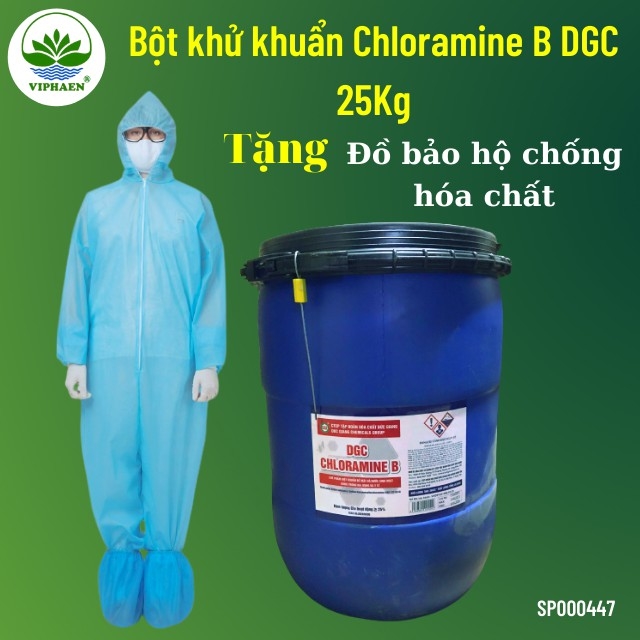 [Chứng nhận Bộ y tế] Cloramin B 25%, Bột khử khuẩn Chloramine B DGC Việt Nam, khử khuẩn bề mặt, khử trùng nước (25Kg)