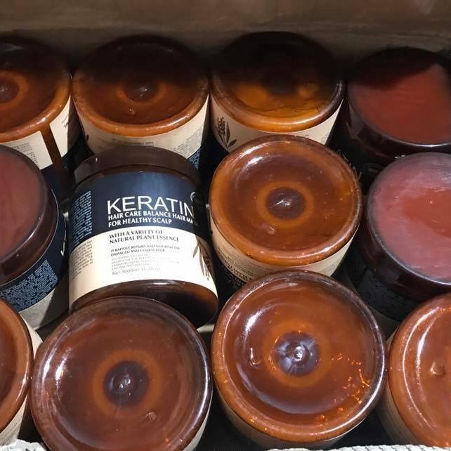 Kem hấp, ủ tóc Keratin 1000ml - Cho Tóc Khỏe, Hương Dừa Brazil