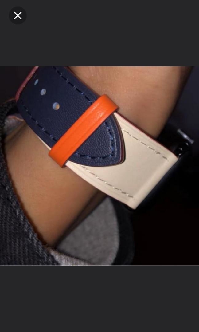 Mẫu Dây Da #Hermes Phối Màu cho Apple Watch