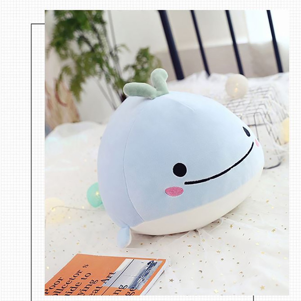 Thú nhồi bông Cá voi xanh má hồng 20cm - P436096 | Sàn thương mại điện tử của khách hàng Viettelpost