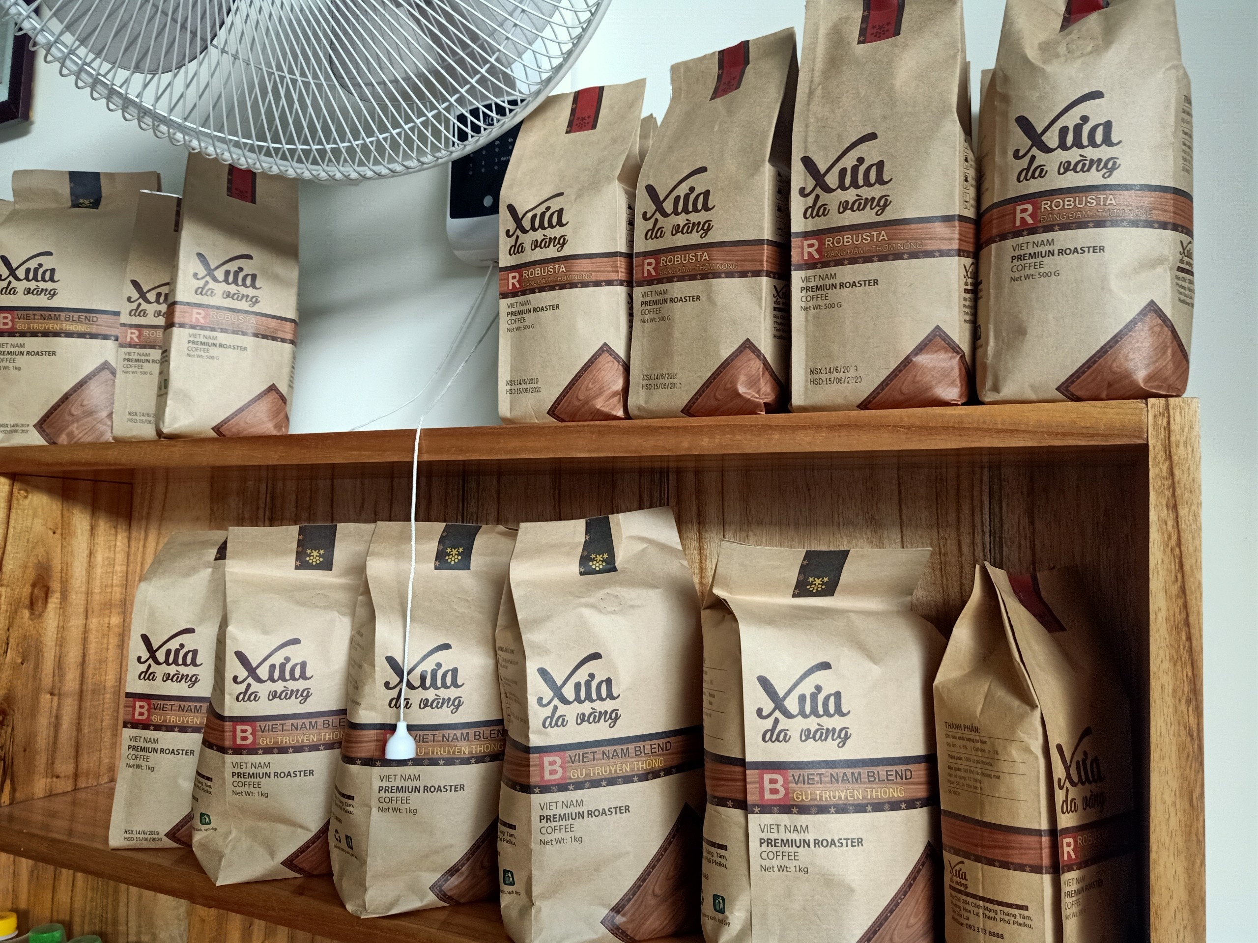 Coffee Xưa Da Vàng (Bột gói 500gr)