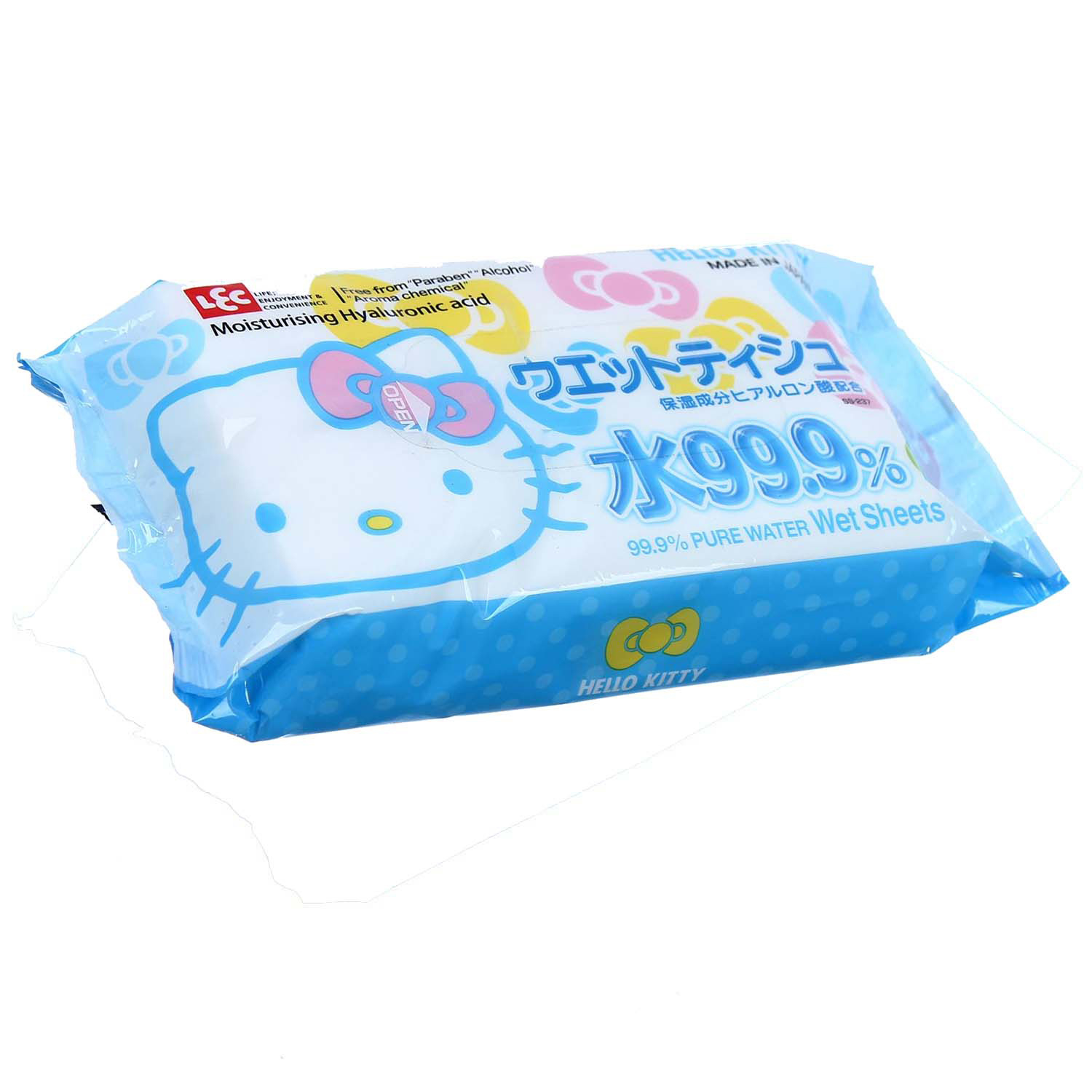 Combo 3 gói Giấy ướt LEC nước tinh khiết 99,9% Hello Kitty SS237