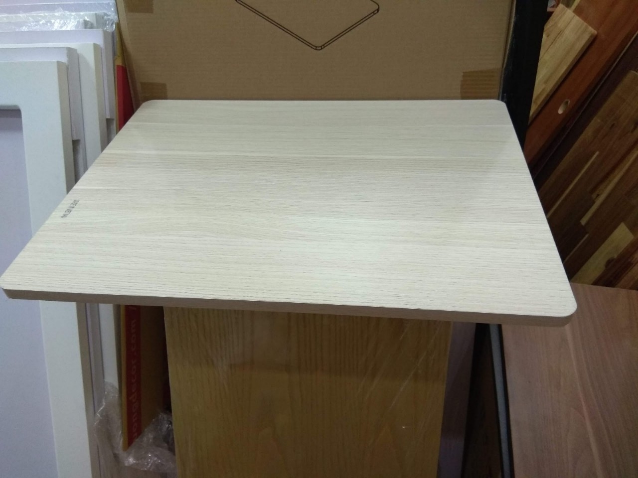 Mặt bàn 45x60cm gỗ MDF màu trắng vân gỗ