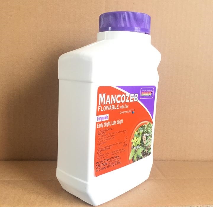 Chế phẩm Mancozeb Flowable With Zinc  can 473ml, nhập khẩu Mỹ chuyên  diệt nấm phổ rộng sử dụng cho hoa cây cảnh và rau quả.