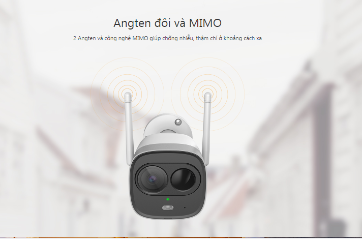 Camera wifi thông minh | Phát hiện con người, báo chống trộm | Imou New Bullet PIR 2MP FullHD 1080p + thẻ 32GB tại LELONG TECH [BH 24T]