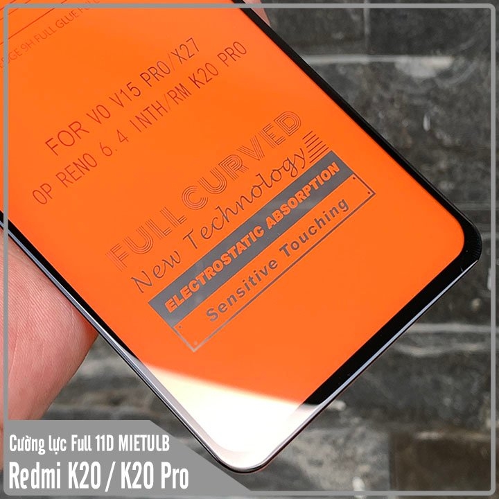 Kính cường lực 11D Xiaomi Redmi K20 / K20 Pro Full viền Đen MIETUBL
